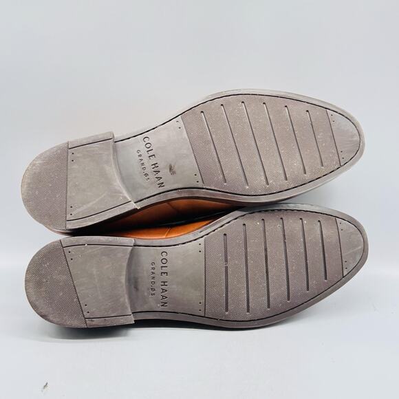 Cole Haan Shoes Mens 9 Brown Leather Grand OS Horsebit Loafers Slip On Dress - Picture 9 of 11
